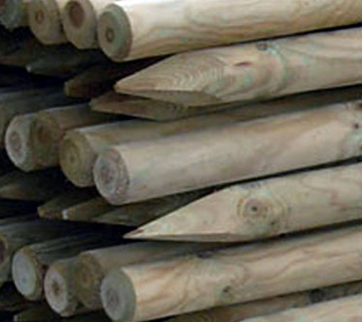 palo legno recinto badifarm